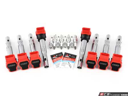 ES#4620049 - 06E905115GKT19 - Performance Ignition Service Kit - Includes eight ECS Performance coils and eight Genuine spark plugs - Assembled By ECS - Audi