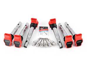 ES#4620046 - 06E905115GKT17 - Performance Ignition Service Kit - Includes six ECS Performance red coil packs and six NGK Iridium spark plugs - Assembled By ECS - Audi