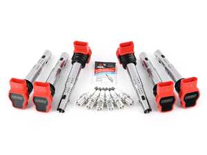 ES#4620043 - 06E905115GKT15 - Performance Ignition Service Kit - Includes six ECS Performance red coil packs and six Genuine spark plugs - Assembled By ECS - Audi