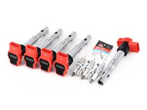 ES#4620040 - 06E905115GKT13 - Performance Ignition Service Kit - Includes five ECS Performance red coil packs and five NGK spark plugs - Assembled By ECS - Volkswagen