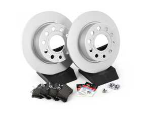 ES#3173666 - 1k0615601abecoKT - Economy Ceramic Rear Brake Service Kit (253x10) - Coated Rotors and ECS DD23 Ceramic Brake pads - Only the essentials to perform a brake service - Assembled By ECS - Volkswagen