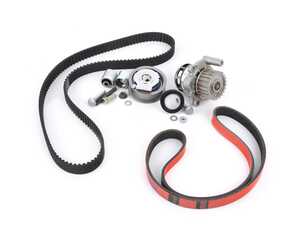 ES#4460992 - 06F198001WOAF2KT - Ultimate Timing Belt Kit - With Kevlar Accessory Belt - Includes all necessary hardware, engine seals, ECS Tuning Performance Water pump, and Kevlar Accessory Belt - Assembled By ECS - Audi Volkswagen
