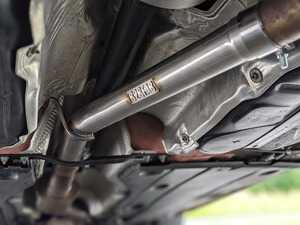 ES#4616237 - B2BFABATP - B2BFAB "TrackPipe" Resonator Delete Pipe - Precision mandrel bent stainless steel delete pipe, retaining use of the OEM exhaust hanger location. - B2BFAB - Volkswagen