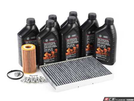 ES#2996966 - 06D115562KT15 - 40K Service Kit  - Featuring genuine oil, filters, and spark plugs - Genuine Volkswagen Audi - Volkswagen