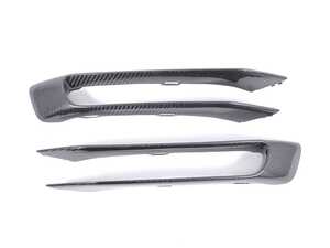 ES#4620424 - E319 - Rennline Carbon Fiber Front Air Duct Splitters - Carrera - Complete carbon fiber replacement for factory splitters - Rennline - Porsche