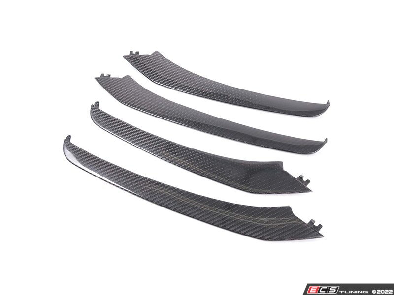 Rennline - E321 - Rennline Carbon Fiber Front Air Duct Splitters ...