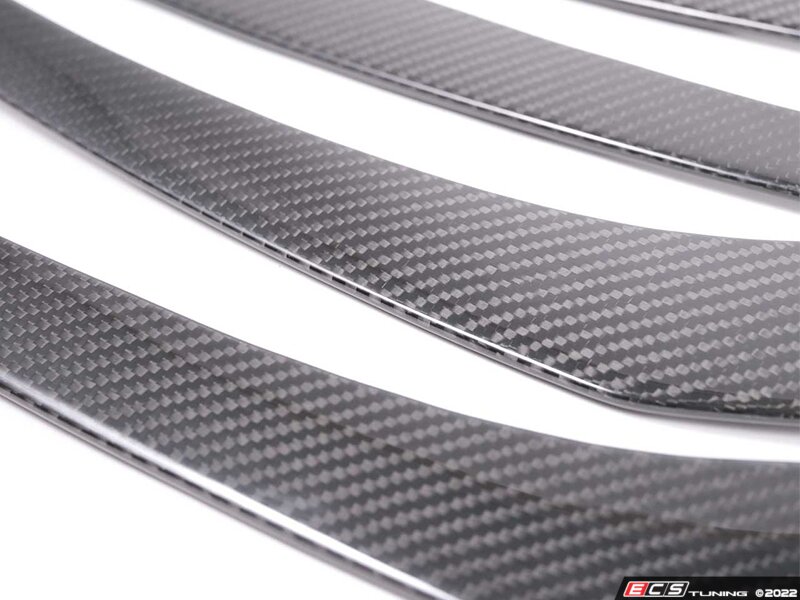 Rennline - E321 - Rennline Carbon Fiber Front Air Duct Splitters ...