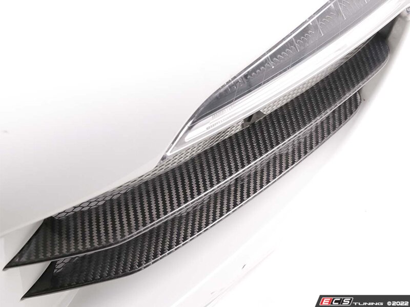 Rennline - E321 - Rennline Carbon Fiber Front Air Duct Splitters ...