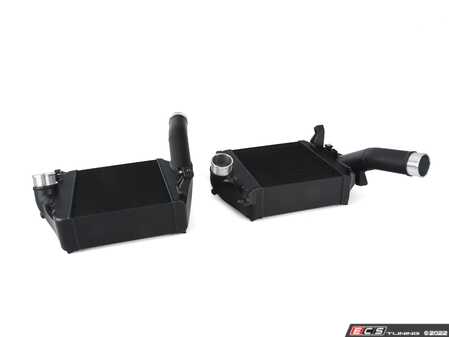 ES#4501331 - 8211 - Urus/RSQ8 Twin High Performance Intercooler Set - Black - Eliminate the stock plastic units that are prone to failing. - CSF - Audi
