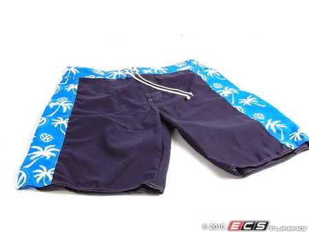 ES#2202430 - 11599M - Surfs Up Board Shorts - Medium - (NO LONGER AVAILABLE) - Show off your Volkswagen style in the water - DriverGear - 