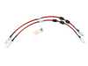 ES#4613191 - 018843LA01 - MK8 Golf R / 8Y S3 Exact-Fit Front Brake Hose Set - Red - Front set of DOT-compliant brake lines for an improved pedal feel - ECS - Audi Volkswagen
