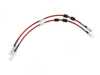 ES#4613191 - 018843LA01 - MK8 Golf R / 8Y S3 Exact-Fit Front Brake Hose Set - Red - Front set of DOT-compliant brake lines for an improved pedal feel - ECS - Audi Volkswagen