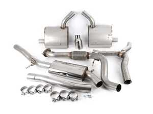 ES#3176673 - SSXAU612 - Cat-Back Exhaust System - Road+ (Semi-Resonated)  - 2.76" stainless steel with dual GT100 polished tips - Milltek Sport - Audi