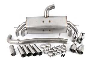 ES#2918082 - SSXAU542kt - Cat-Back Exhaust System - Non-Resonated - Race Version - 3" stainless steel with quad 100mm polished tips with valve delete module set - Milltek Sport - Audi