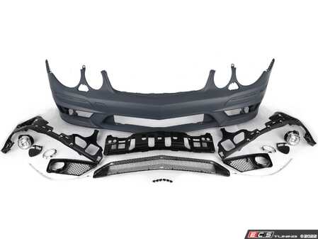 ES#4043261 - W211E63FT - W211 E63 Front Bumper Conversion Kit - Drastically change the appearance of your E-Class with this E63 conversion - Suvneer - Mercedes Benz