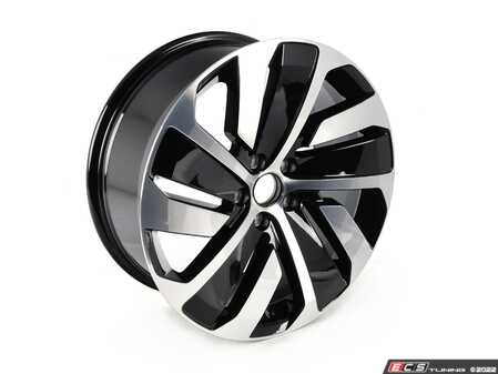 ES#3533963 - 3G8071499FZZ - 19-inch Montevideo Wheel - Priced Each - 19"x8.0", ET40, 5x112 - Black turned aluminium - Genuine Volkswagen Audi - Audi Volkswagen