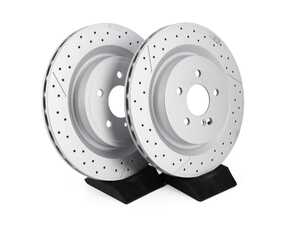 ES#2793823 - 1724230112KT1 - Rear Brake Rotors - Pair - Restore factory performance braking - Genuine Mercedes Benz - Mercedes Benz