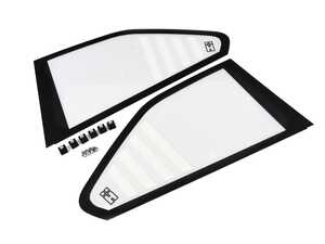 ES#4615985 - E36RWINDW2DCUP - E36 Abrasion Resistant Polycarbonate "CUP Style" Rear Windows - Pair - Keep your cabin air fresh during track events! - HARD Motorsport - BMW