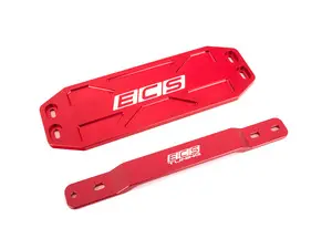 Billet Aluminum Tunnel Brace Kit - Front & Rear - Red Anodized