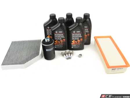 ES#3663764 - n90813202ktKT14 - 40k Service Kit - Everything you need to perform the recommend 40k mile service. - Assembled By ECS - Audi