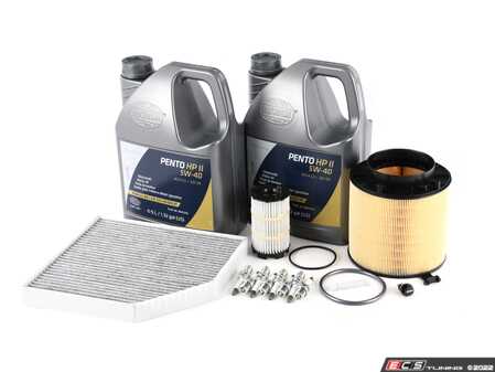 ES#2765387 - 8K0133843KT4 - 40K Service Kit - With ECS Magnetic Drain Plug - Everything you need to perform the recommended 40k mile service - Assembled By ECS - Audi