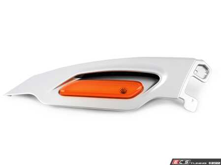 ES#2136578 - 51139804608 - Side Carrier Turn Signal Trim Silver - Right - Mounts to the quarter panel location - Genuine MINI - MINI
