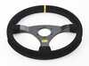 ES#3192169 - OD/2032 - 320 Carbon S Racing Steering Wheel - Black/Yellow Suede - Universal sport steering wheel with a 320mm diameter. - OMP - BMW