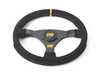 ES#3192169 - OD/2032 - 320 Carbon S Racing Steering Wheel - Black/Yellow Suede - Universal sport steering wheel with a 320mm diameter. - OMP - BMW