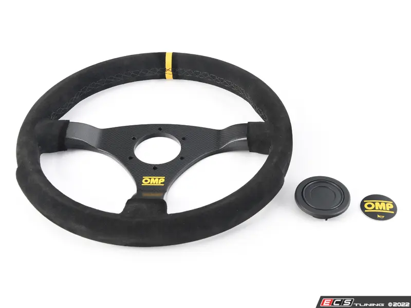 OMP スエード OMP - OD/2032 - 320 Carbon S Racing Steering Wheel - Black/Yellow
