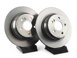 ES#2575911 - 2114230712KT3 - Rear Brake Rotors - Pair - Solid Rotors - Not For Use On Vehicles With Vented Rear Brake Rotors - Brembo - Mercedes Benz