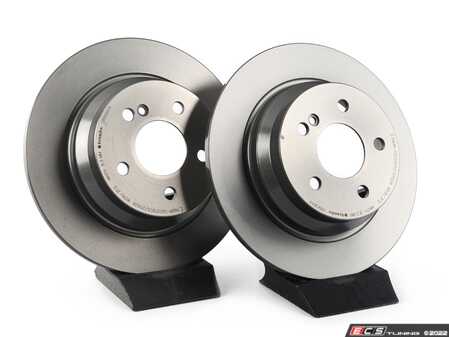 ES#2575911 - 2114230712KT3 - Rear Brake Rotors - Pair - Solid Rotors - Not For Use On Vehicles With Vented Rear Brake Rotors - Brembo - Mercedes Benz