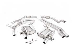 ES#4622086 - B9RS5CPDK - Non-Resonated (Loudest) Cat back System - An entire system from the cat back for a full sound overhaul! - Milltek Sport - Audi
