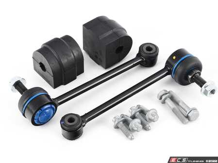 ES#2695404 - 33556780707KT1 - Rear Sway Bar Installation Kit - 13mm - Everything you need to install a new OE rear sway bar including HD end links - Assembled By ECS - BMW