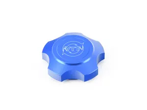 Billet Coolant Reservoir Cap - Anodized Blue