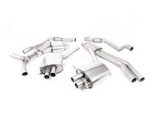 ES#4622104 - B9RS5SBRPDK - Resonated (Quieter) Cat back System - An entire system from the cat back for a full sound overhaul! - Milltek Sport - Audi