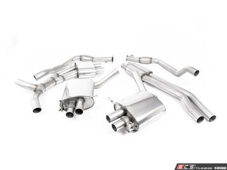ES#4622104 - B9RS5SBRPDK - Resonated (Quieter) Cat back System - An entire system from the cat back for a full sound overhaul! - Milltek Sport - Audi