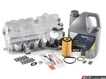 ES#2602454 - 06F103601LKT2 - Oil Pan Replacement Kit - Everything required to replace your leaking pan, including the oil change - Assembled By ECS - Audi