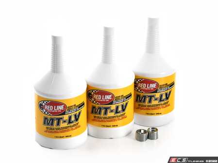 ES#4389055 - 4017709KT - Manual Transmission Service Kit - Featuring 3 Quarts of Redline MT-LV fluid and OEM Drain/Fill plugs to service your transmission. M22x1.5 - Assembled By ECS - Volkswagen