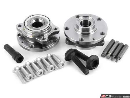 ES#4362117 - 017617ECS01KT1 -  Front Wheel Bearing And Hub Assembly Kit - With Service Tools - Includes the left and right side bearing and hub pressed together for you! - Assembled By ECS - Audi