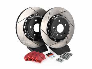 ES#4364665 - 000036ECS04KT -  Rear Brake Service Kit (310x22) - Featuring ECS 2-piece slotted rotors and ECS EP24 Enthusiast Performance pads - Assembled By ECS - Volkswagen