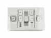 ES#3423822 - 5GM947105ADYS - Reading Light and Sunroof Control - Grey  - Interior sunroof and light switch - Genuine Volkswagen Audi - Volkswagen