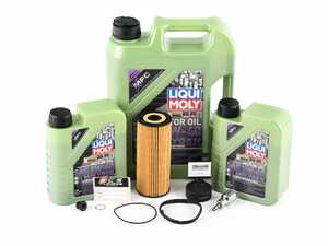 ES#4361448 - MOLYGENKT8 - Liqui Moly MolyGen - Premium Oil Service Kit With Oil Service Tools  - Includes Hengst oil filter and Liqui Moly 5w-40 oil with MolyGen technology - Assembled By ECS - Audi