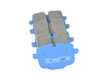 ES#4213573 - DP52089NDX - Rear BlueStuff NDX Trackday Brake Pad Set - The perfect pad for your trackday adventure! Offers increased braking performance and heat resistance over YellowStuff pads. - EBC - BMW