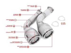 ES#4623241 - UH061-EXA - Unitronic Performance Downpipes For C8 RS6/RS7 - Paired with Unitronic Stage 2 Performance Software and other supporting bolt-ons, these Performance Downpipes help yield up to 819HP / 760LB-FT. - Unitronic - Audi