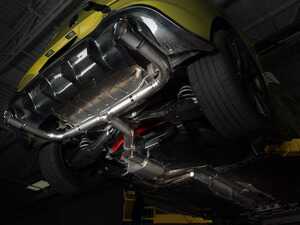 ES#4620749 - 014757LA02 -  ECS "Ti.22" MK8 GTI 3.0" Titanium Catback Exhaust System  - Radical weight savings of 60% combined with an exotic exhaust note and beautiful craftsmanship make this Titanium Exhaust System a must-have for your MK8 GTI. Choose between Valved or Non-Valved muffler configurations - ECS - Volkswagen
