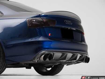 ES#4624069 - 019840LA01-01 - Audi C7 S6 Rear Diffuser - Carbon Fiber - Add some aggressive styling to your C7 S6 / A6-S line pre-facelift Audi! - ECS - Audi