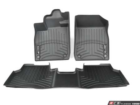 ES#4351053 - 11B061541DSP - MuddyBuddy FloorLiner Set - Black  - Features raised edges help to contain snow, slush, mud and everyday spills. - Genuine Volkswagen Audi - Volkswagen
