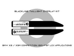 ES#4623414 - F97G01 - Blackline Taillight Overlay Kit - F97/G01 X3/X3M - Give your vehicle modern styling for years to last - covers the taillight reverse indicator light only - Goldenwrench Supply Co - BMW