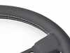 ES#4608562 - MO-PRO37BK2B - Momo Prototipo Steering Wheel - 370mm - Black/Black - The unique, timeless design featuring black leather and white stitching is the perfect choice for both long driving trips or a performance GT car. - MOMO - BMW