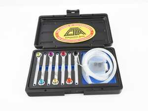 ES#4336679 - CTA1945 - 8-Pc Brake Bleeder Wrench Set - This Brake Bleeder Wrench Set includes 7 popular sized wrenches and a 4 foot hose to allow use on virtually any car, SUV, light truck, or motorcycles brake caliper or wheel cylinder - CTA Tools - Audi BMW Volkswagen Mercedes Benz MINI Porsche